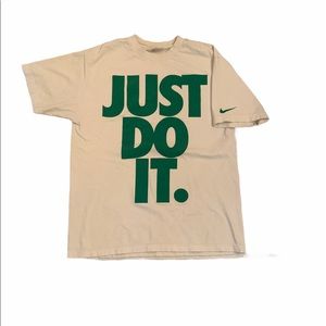 NIKE JUST DO IT Big Green Logo Vintage 90's Tee